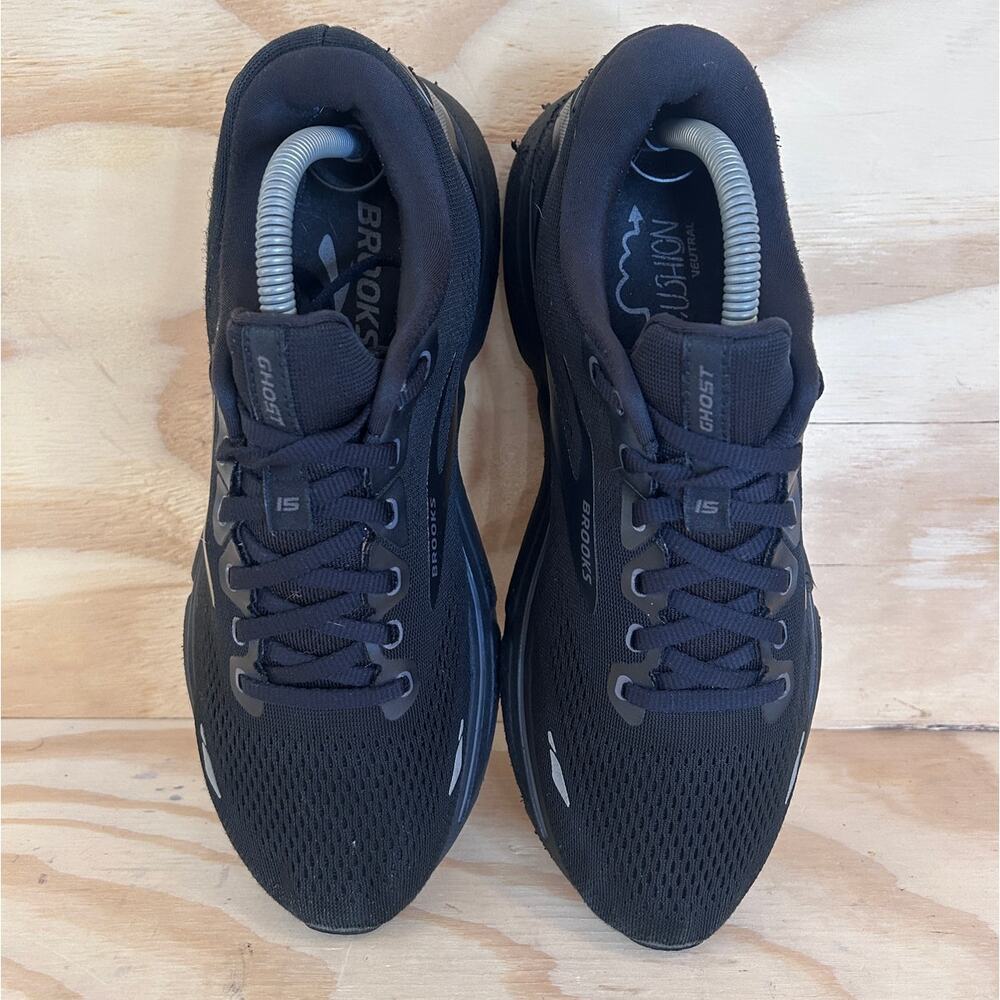 Brooks - Ghost 15 - Running Shoes - Black - Men's - 9(2E) Wide - 1103932E020 - Picture 7 of 9